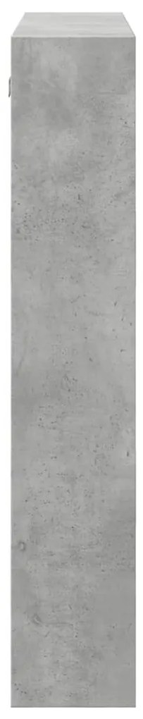Armário parede 80x15x80cm derivados de madeira cinzento cimento