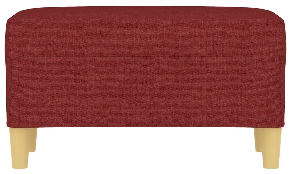 Banco 70x35x41 cm tecido vermelho tinto