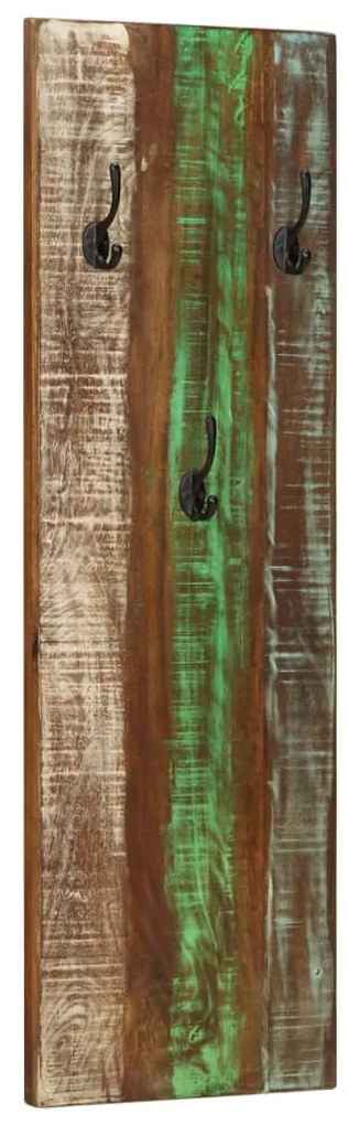 Bengaleiros parede 2 pcs 36x3x110 cm madeira recuperada maciça