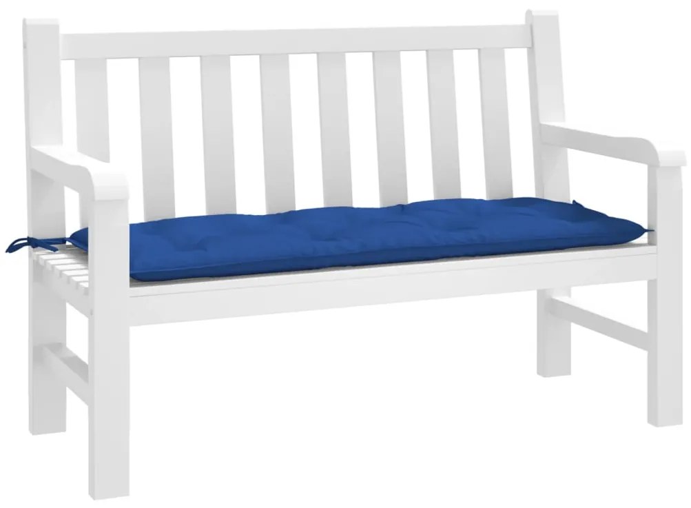 Almofadão p/ banco de jardim 120x50x7 cm tecido oxford azul