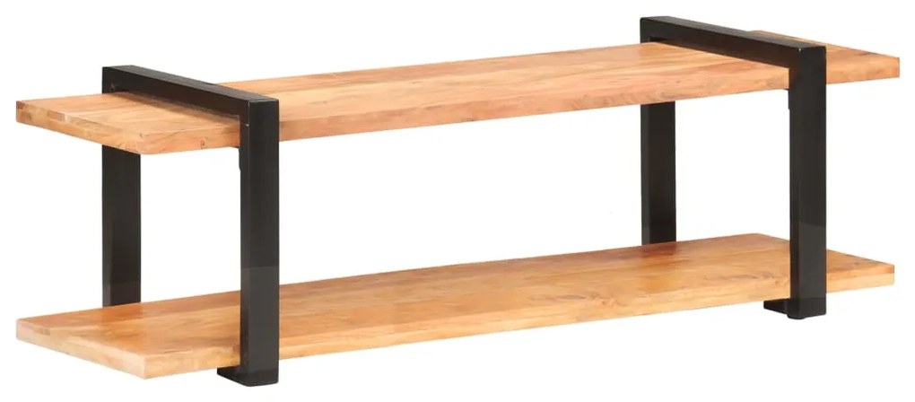vidaXL Móvel de TV 130x40x40 cm madeira de acácia maciça