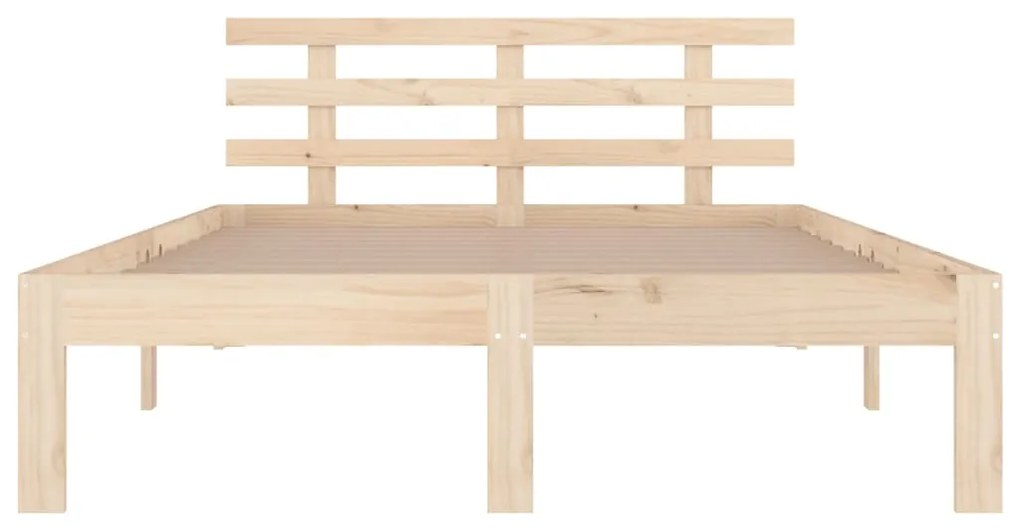 Estrutura de cama sem colchão 120x200 cm madeira maciça