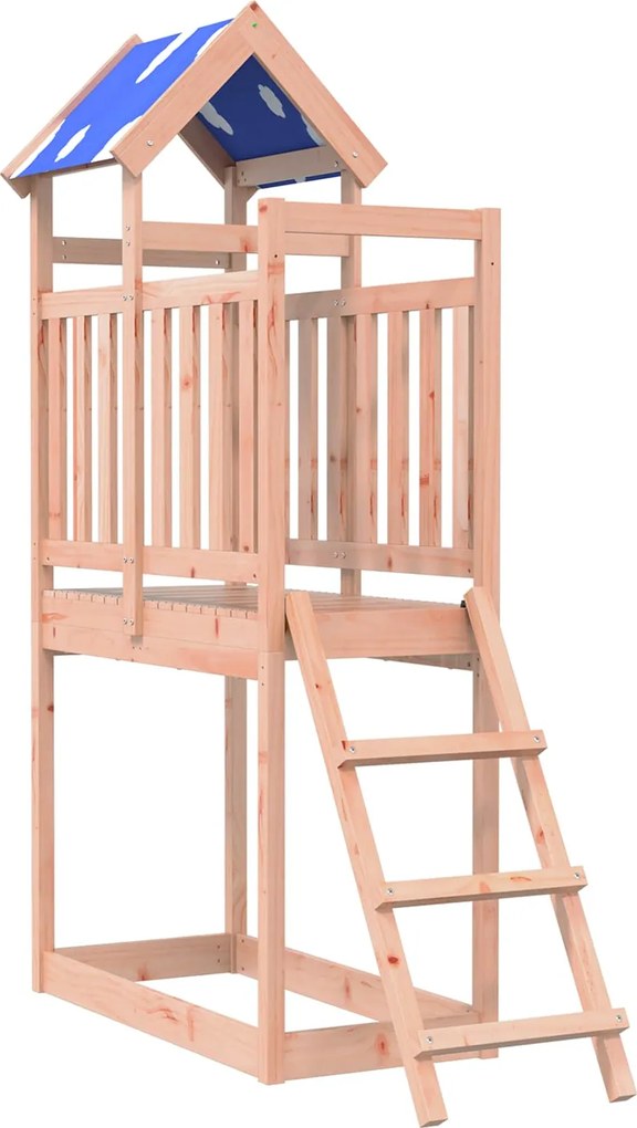 vidaXL Torre de Brincar Castanho Madeira Sólida de Douglas