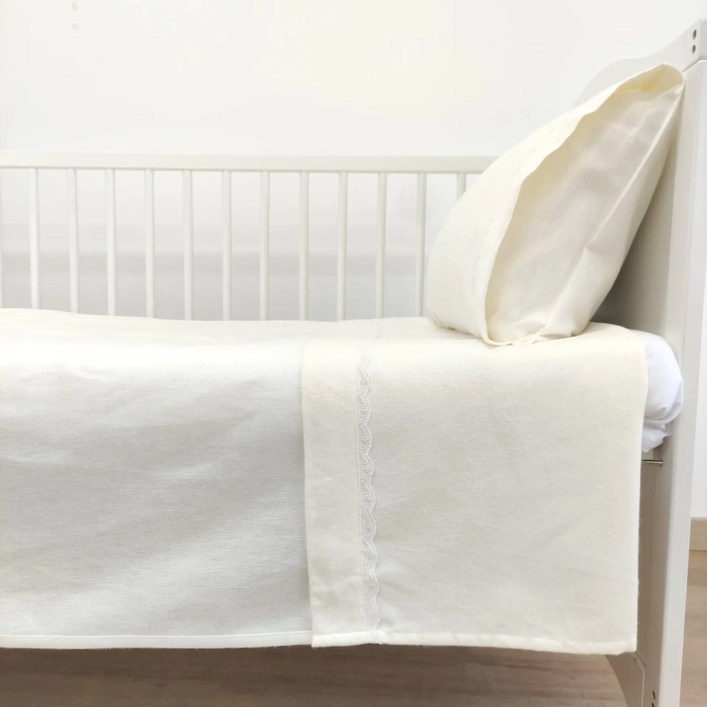 Jogo de Cama Bebé Flanela Pérola Sintra
