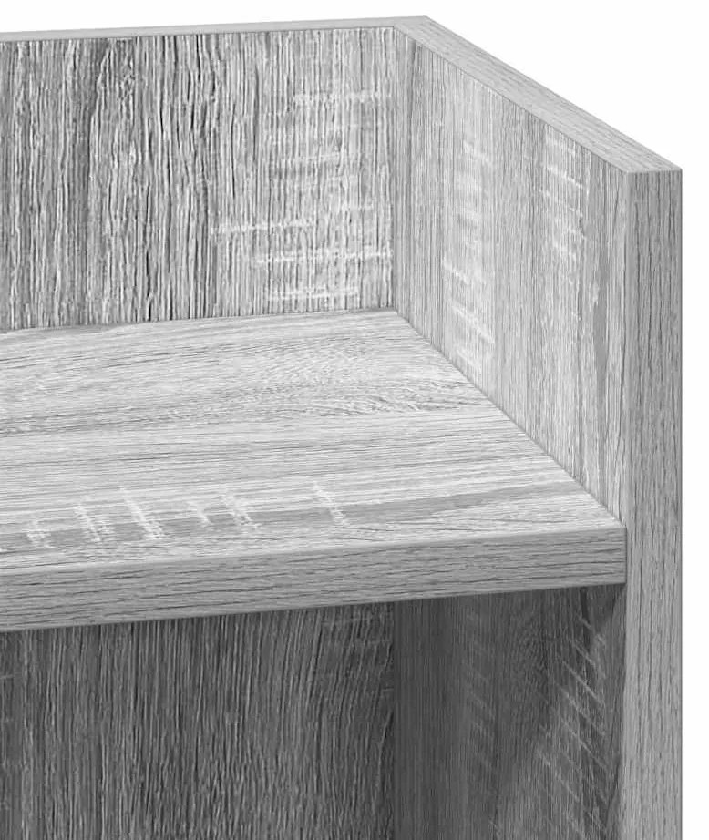 Mesas laterais 2 pcs prateleira 110x50x103 cm cinza sonoma