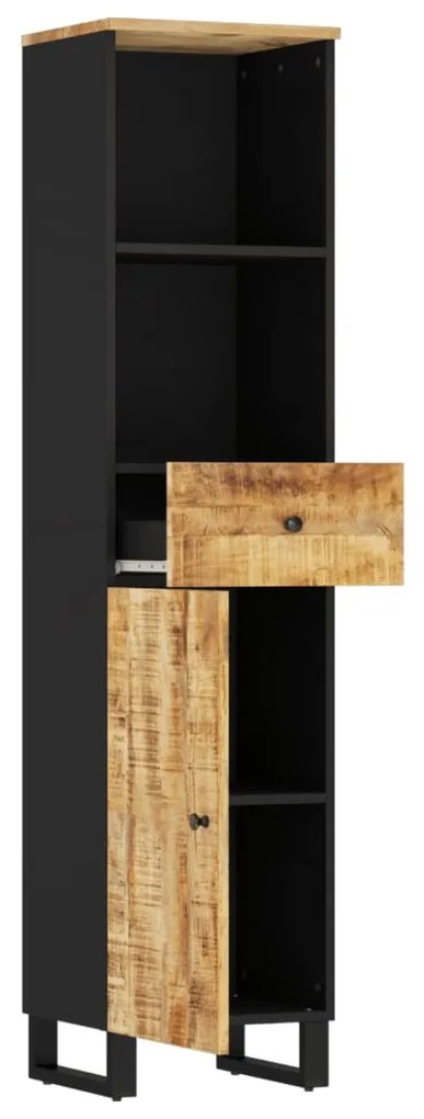 Armário de casa de banho 38x33x160 cm mangueira maciça
