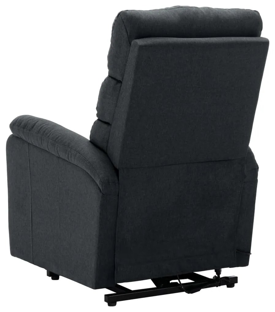 Poltrona elevatória tecido cinzento-escuro