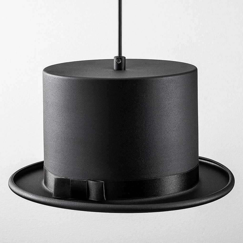 Candeeiro de Teto Fotr Sivani – Preto e Branco – 30 cm de Diâmetro, 11