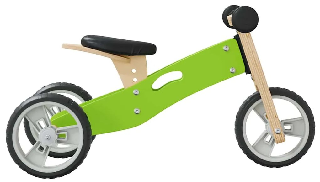 Bicicleta de equilíbrio p/ crianças 2 em 1 verde