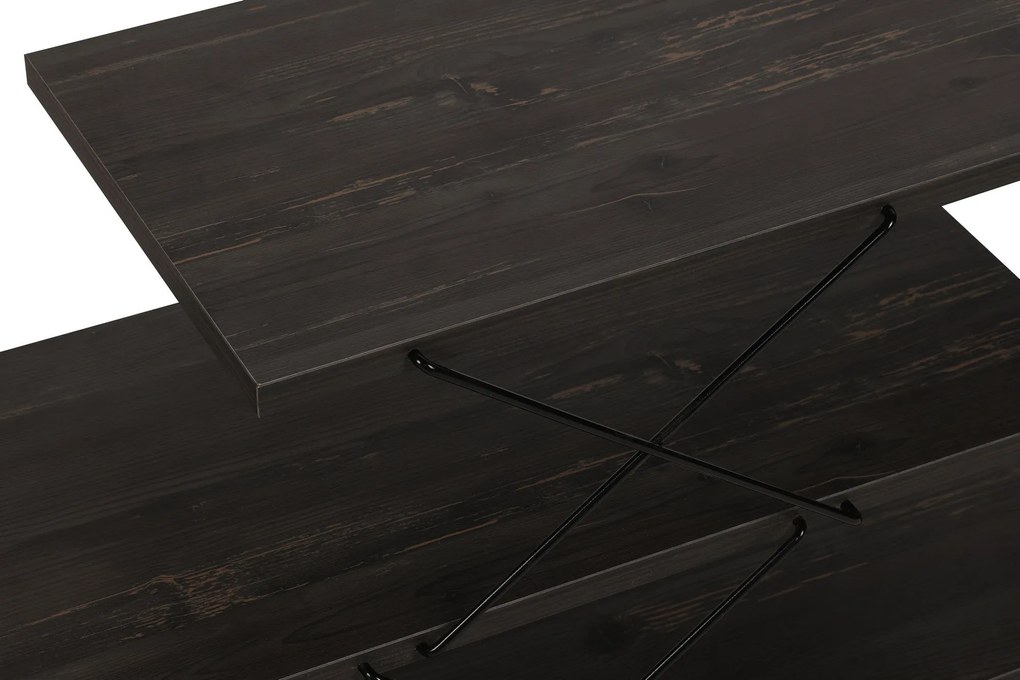 Móvel TV Zigzag – Castanho Escuro – 120 cm x 40 cm x 30 cm
