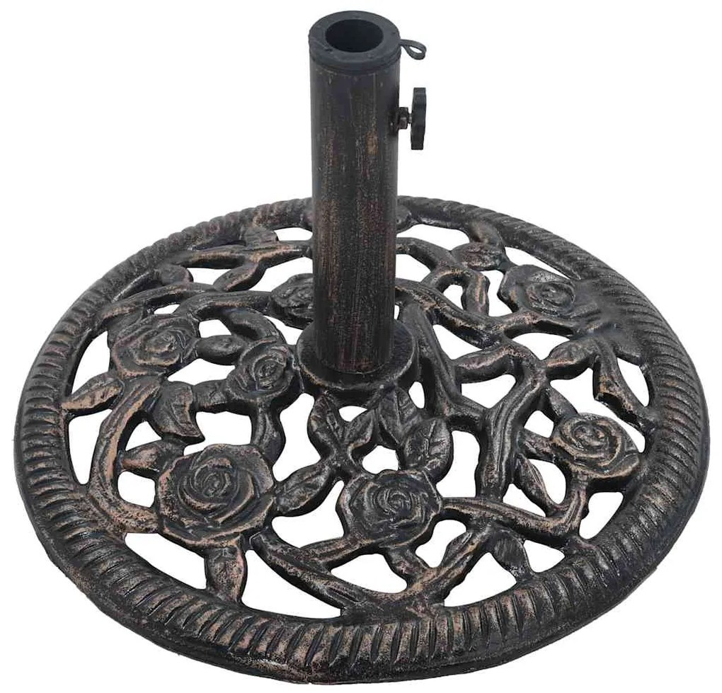 Base para guarda-sol 12 kg 48 cm ferro fundido bronze