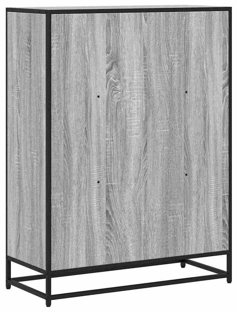 Estante 80,5x35x107,5 cm derivados de madeira cinzento sonoma