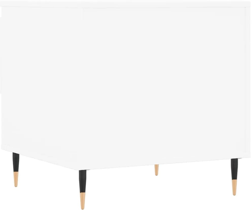 Mesas de centro 2 pcs 50x46x50 cm derivados de madeira branco