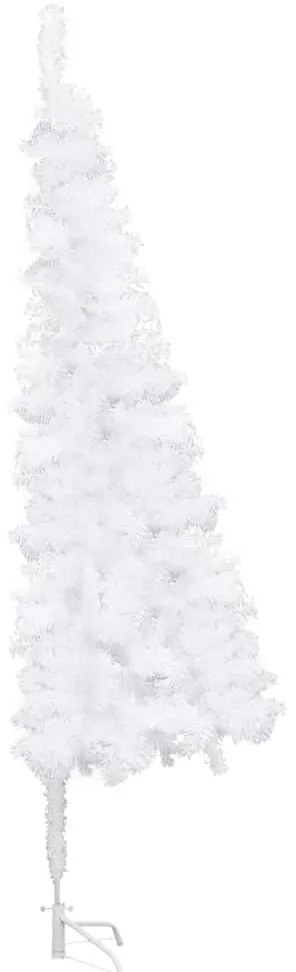 Árvore de Natal artificial de canto 240 cm PVC branco