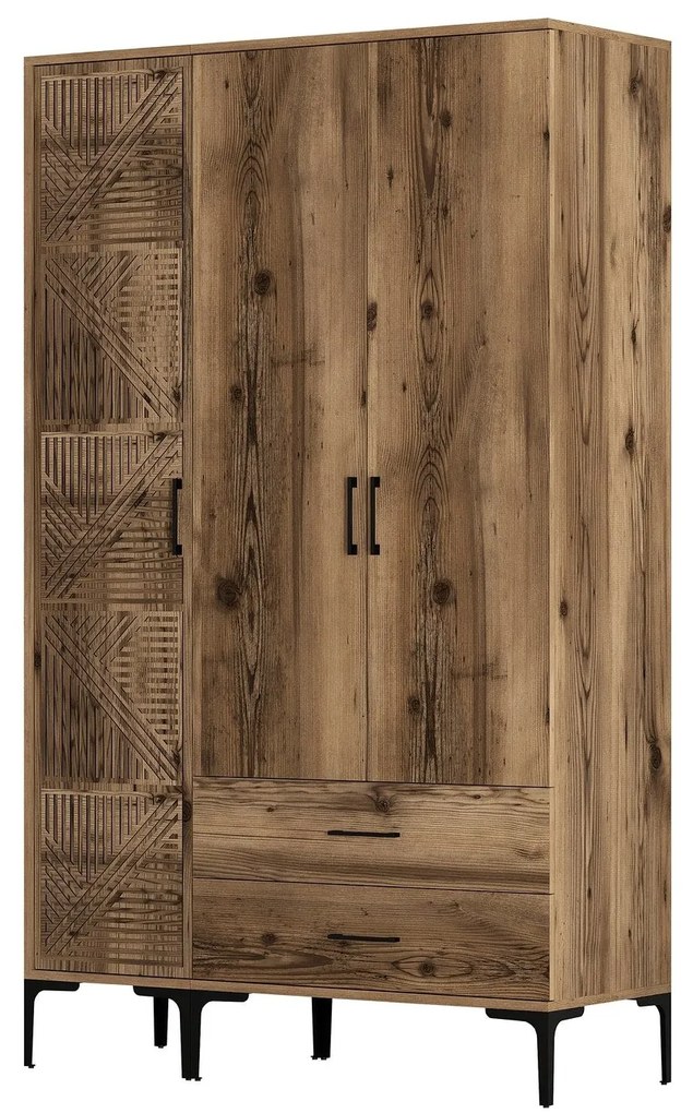 Roupeiro Kumsal PT – Nogueira – 120 x 47,5 x 201,4 cm