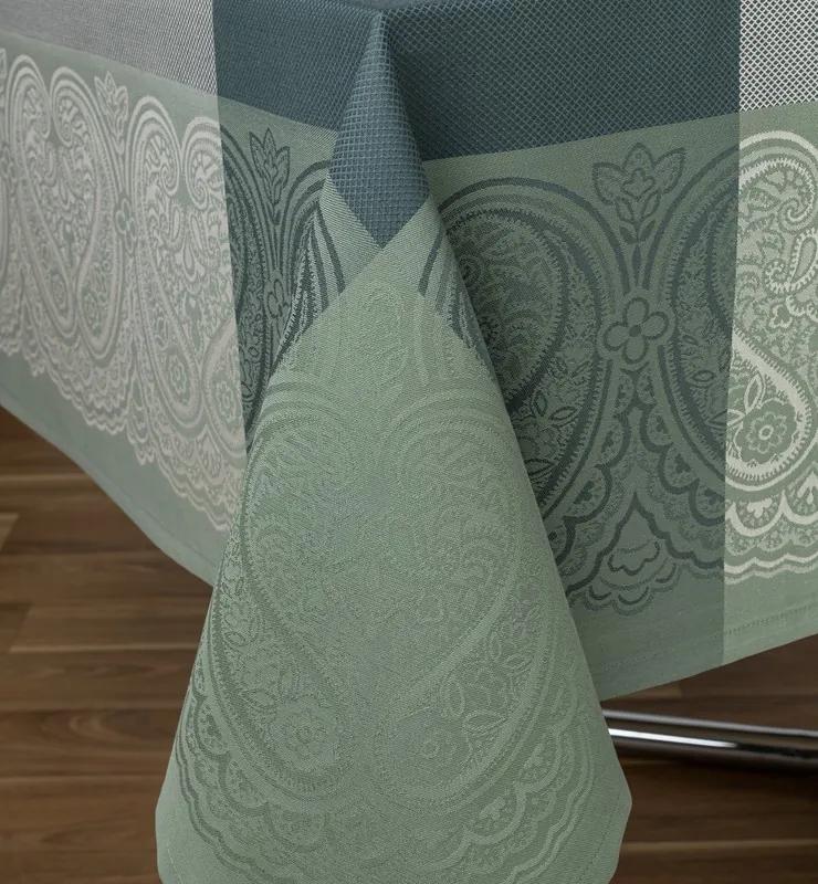 Toalhas de mesa anti nódoas 100% algodão - Madrid Fateba: Verde Toalha mesa 180x320 cm