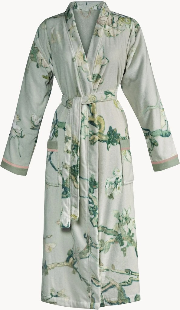 Roupão unissexo em veludo de algodão com parte de trás em felpo Gogh