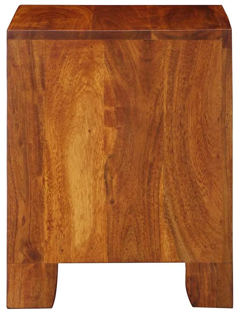 Armário de cabeceira 2 pcs 40x35x45 cm madeira maciça acácia