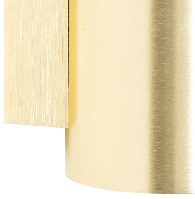 Candeeiro de parede moderno dourado redondo 2 luzes - Sandy Moderno