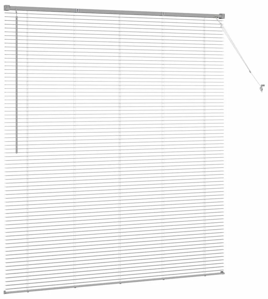 Persiana de Janela com cortinas Outros Manual Prata 80 x 130 cm Alumín