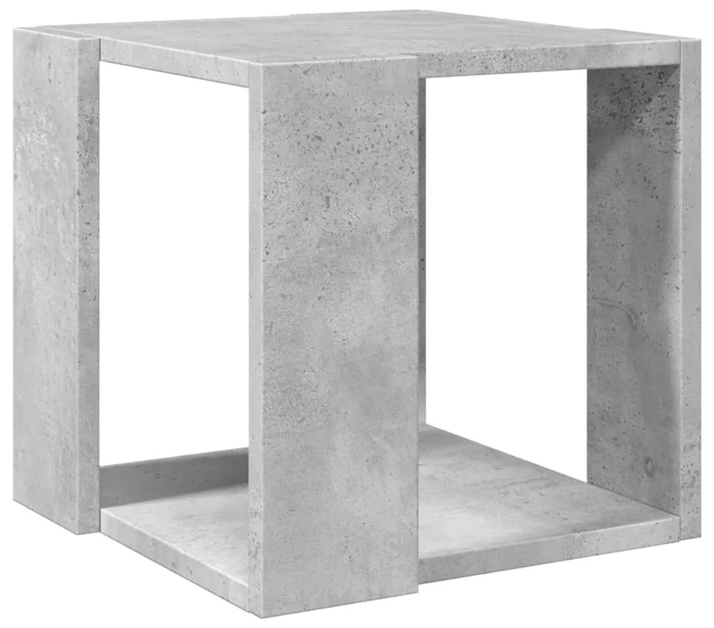 Mesa de centro 32x32x30 cm derivados de madeira cinza cimento