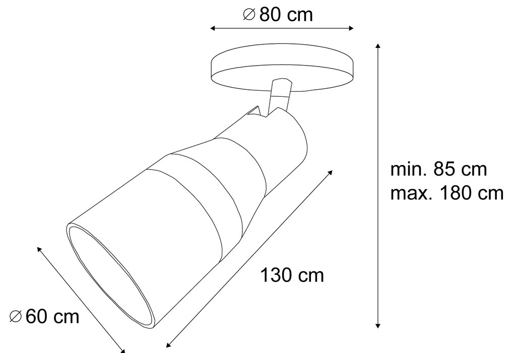 Foco de teto moderno bege GU10 50mm redondo - Stanley Moderno