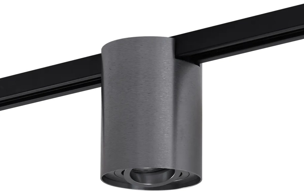 Foco de Trilho Moderno Monofásico Cinza Antracite - Iconic Rondoo Up