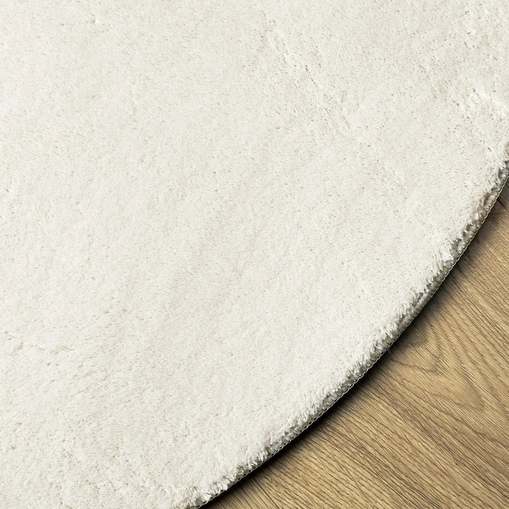 Tapete 'HUARTE'Pelo Curto Suave e Lavável Creme 160x230 cm