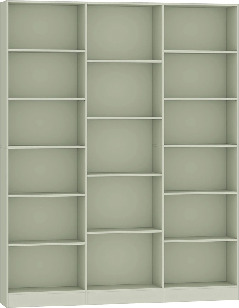 HOMCOM Estante 6 Níveis, Prateleira de Armazenamento com 17 Compartimentos e Prateleiras Reguláveis, 149 x 23,6 x 188 cm, Verde | Aosom Portugal