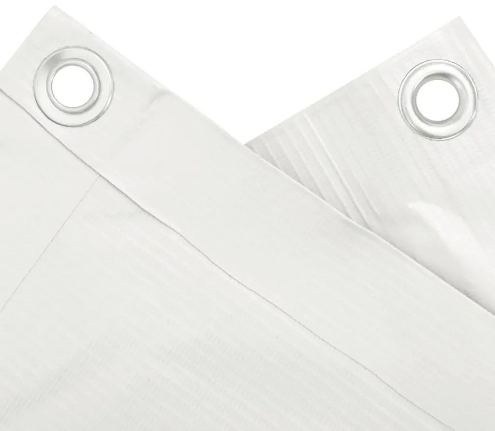 Tela de privacidade para varanda 800x75 cm PVC branco