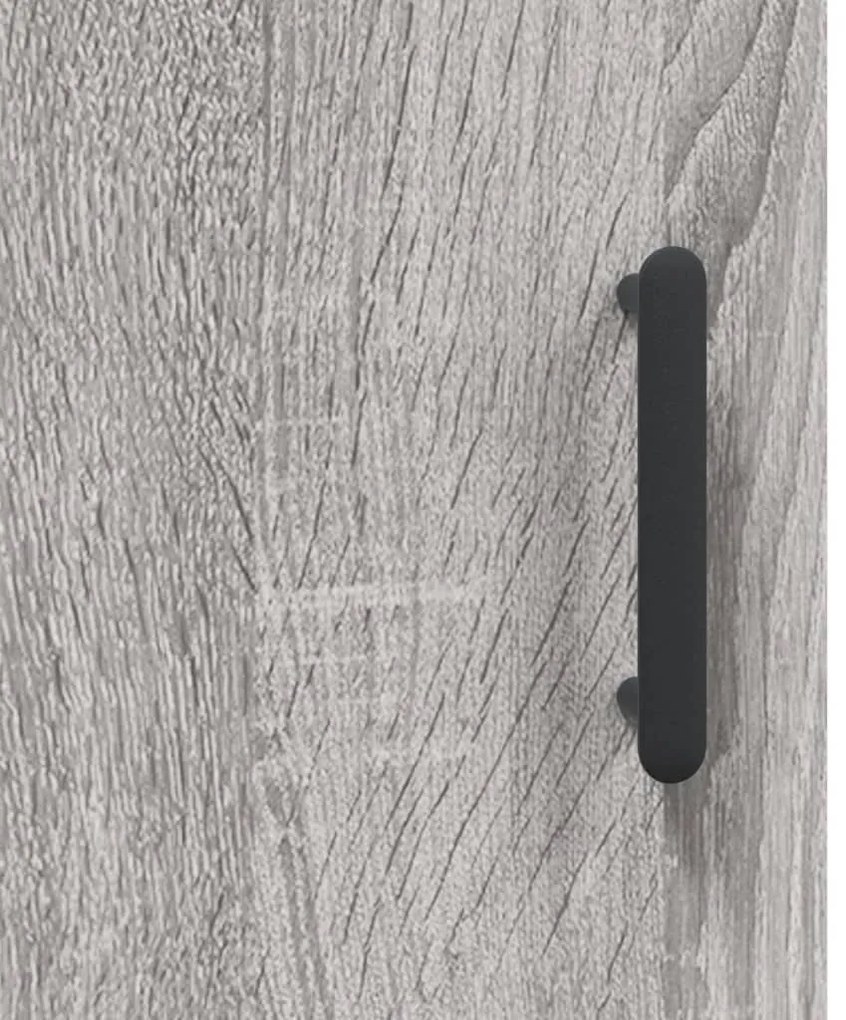 Armário alto derivados de madeira 69,5x31x115cm cinza sonoma