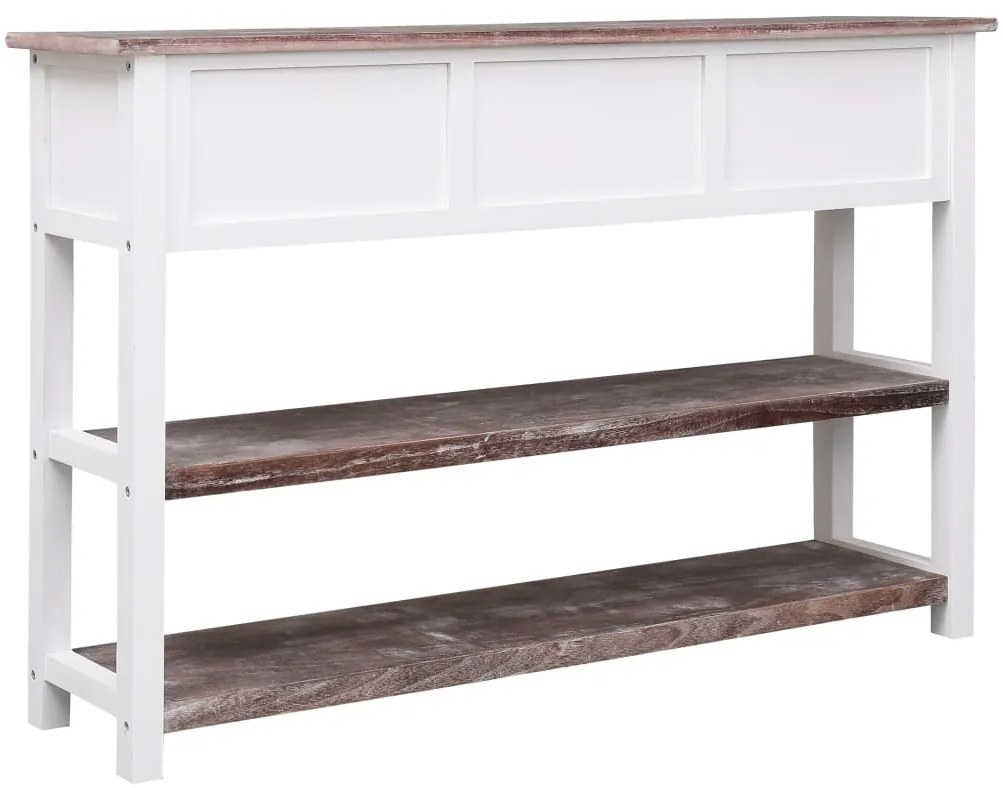 Aparador estilo antigo 115x30x76 cm madeira castanho