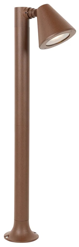 Candeeiro de exterior moderno castanho ferrugem 60 cm IP44 ajustável - Ciara
