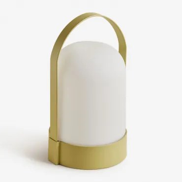 Lâmpada De Mesa Led Sem Fios Para Exterior Agnese Verde Lima - Sklum