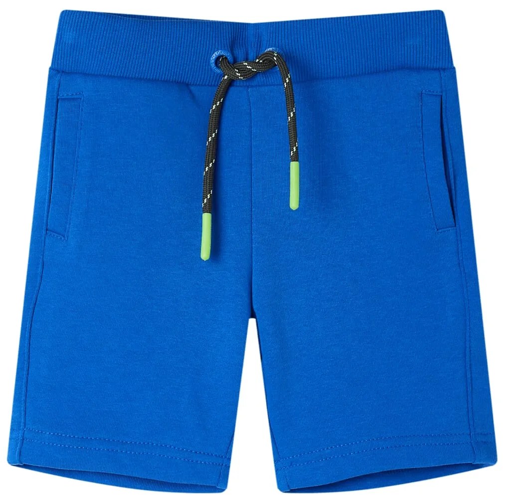 Calções de criança com cordão azul 92