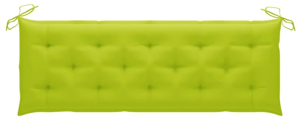 Banco de jardim empilhável c/ almofadão 159 cm teca maciça