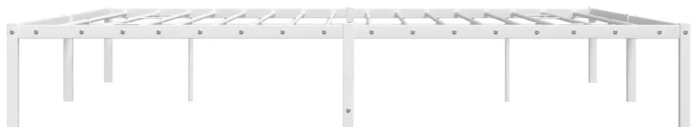 Estrutura de cama 193x203 cm metal branco