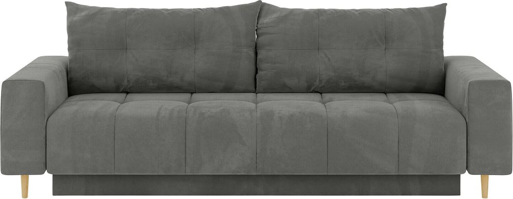 Sofá-cama Delaware 104, Cama com arrumação, 88x244x96cm, 124 kg, Pernas: Madeira, Metal, Plástico