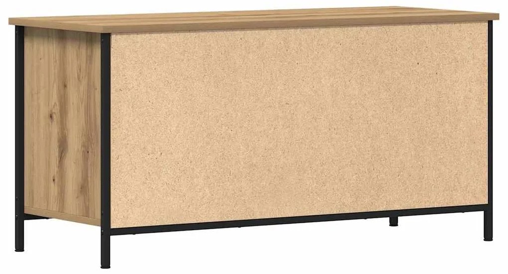 Mesa de TV vidaXL Carvalho Artesanal 100x40x50 cm Madeira Derivada e A