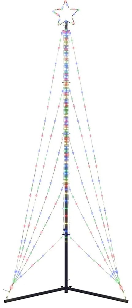 LED Árvore de Natal 525 LEDs Coloridos 302 cm