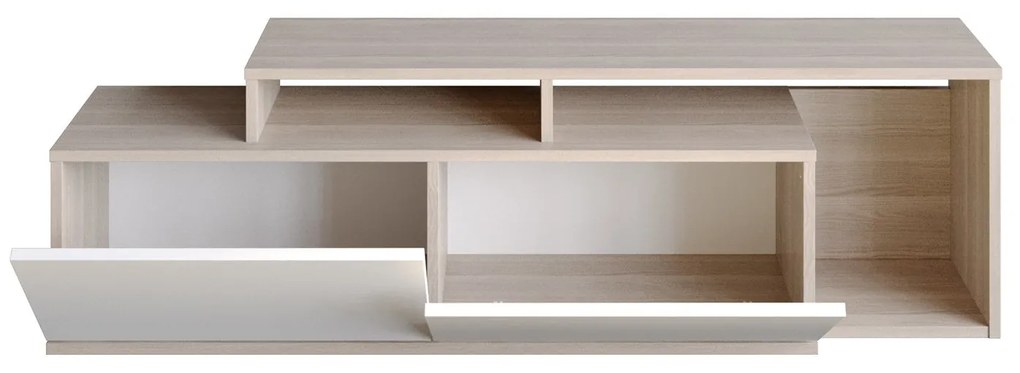 Móvel de TV Nexera - 149,8x42,9x35,3 cm - Carvalho Cordoba e Branco -