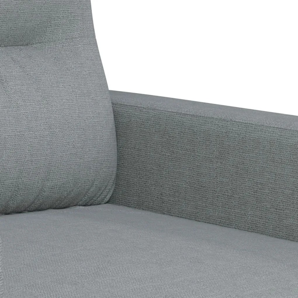 Poltrona tecido 60 cm cinzento-claro