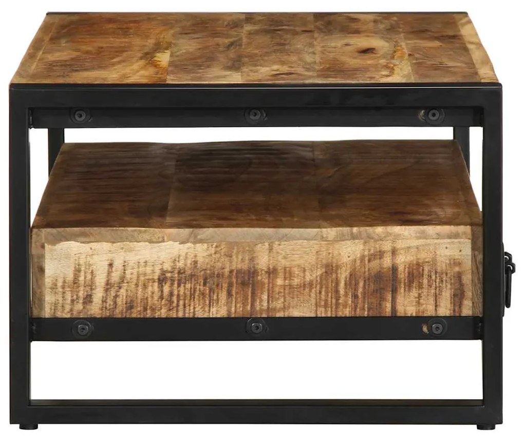 Mesa de centro 90x50x36 cm madeira de mangueira áspera maciça