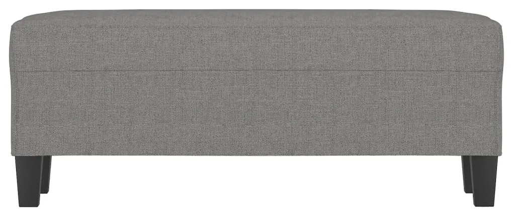 Banco 100x35x41 cm tecido cinza-escuro