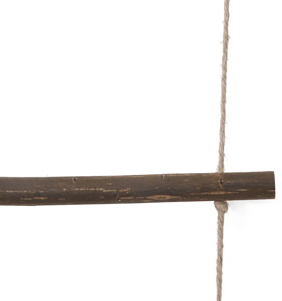 Decoração de parede em forma de escada 50x150 cm ramo natural