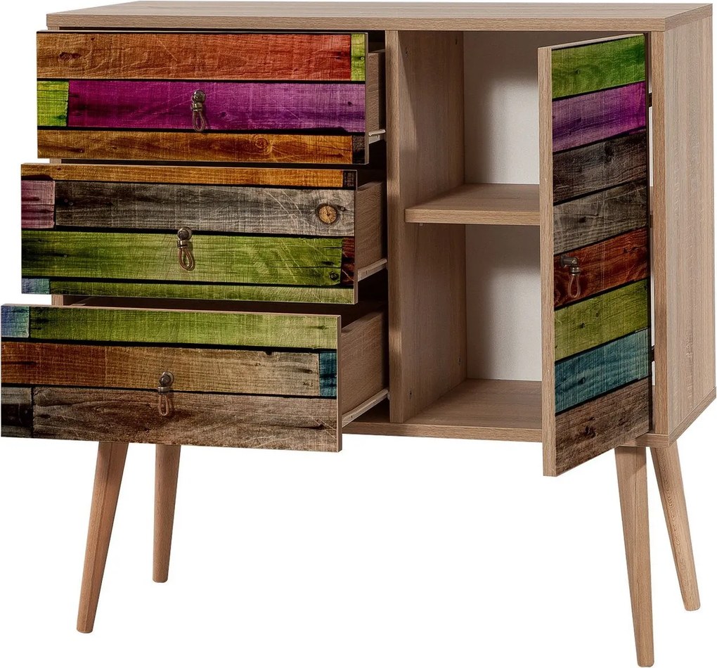 Cómoda Verybox – Carvalho Sonoma – 90x90x40 cm
