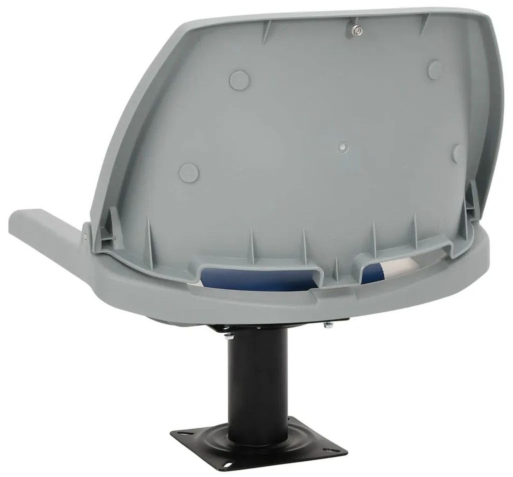 4 pcs conjunto assento barco dobrável 48x51x41 cm azul e branco