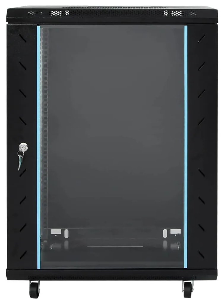 Armário bastidor 15U 19" IP20 60x45x86 cm preto