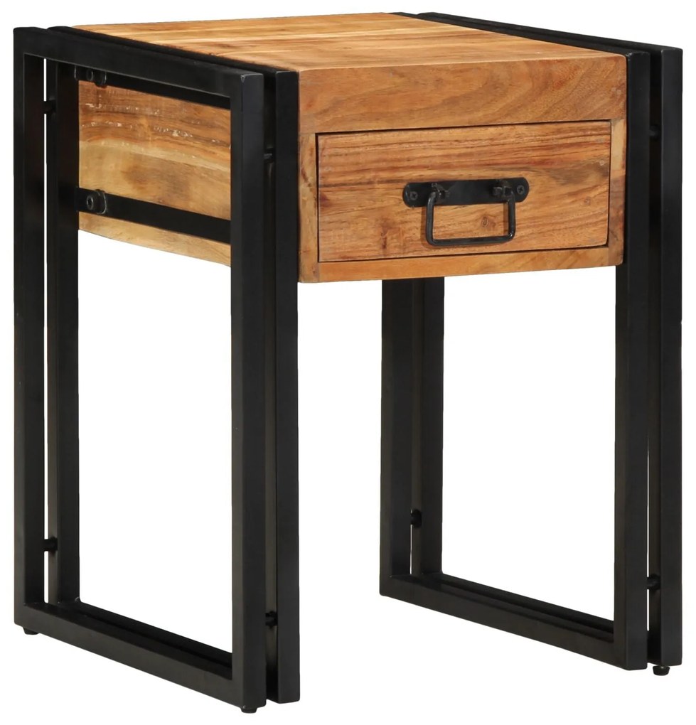 Mesa de Apoio vidaXL 40x40x50 cm em Madeira de Acácia
