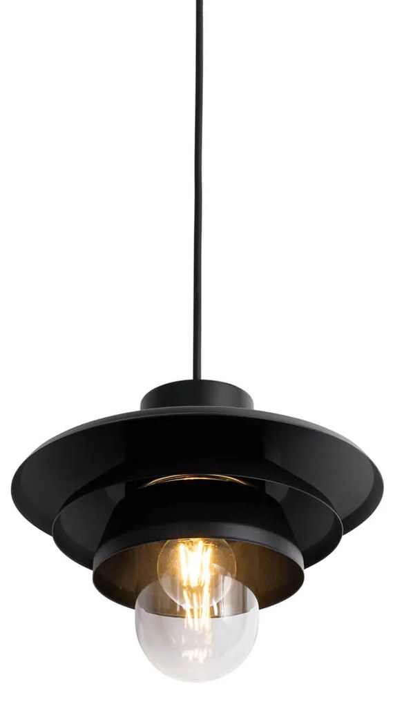 Candeeiro de pendente de exterior design preto IP44 - Morty